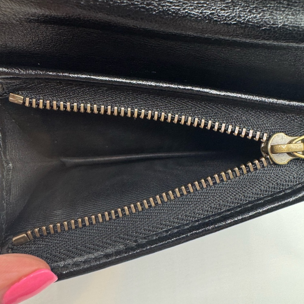 Authentic Gucci Black GG Marmont Card Holder Wallet - Picture 11 of 12